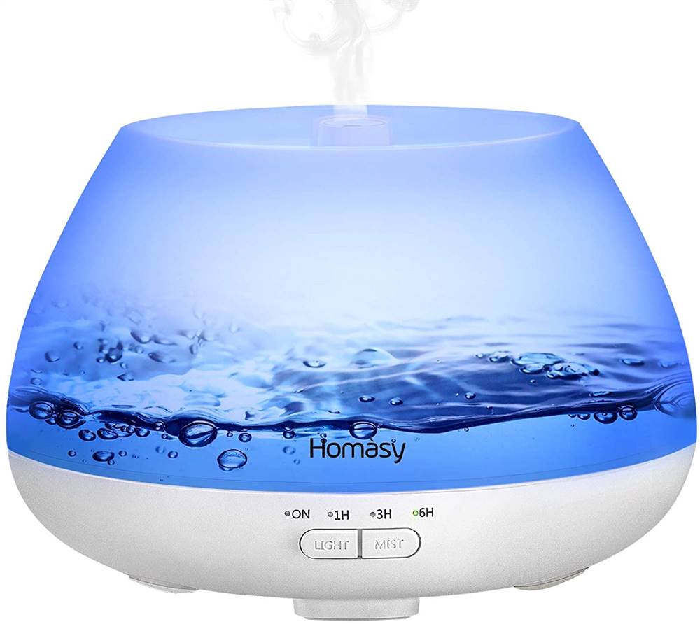 Humidificador Homasy difusor de aceites esenciales de Amazon