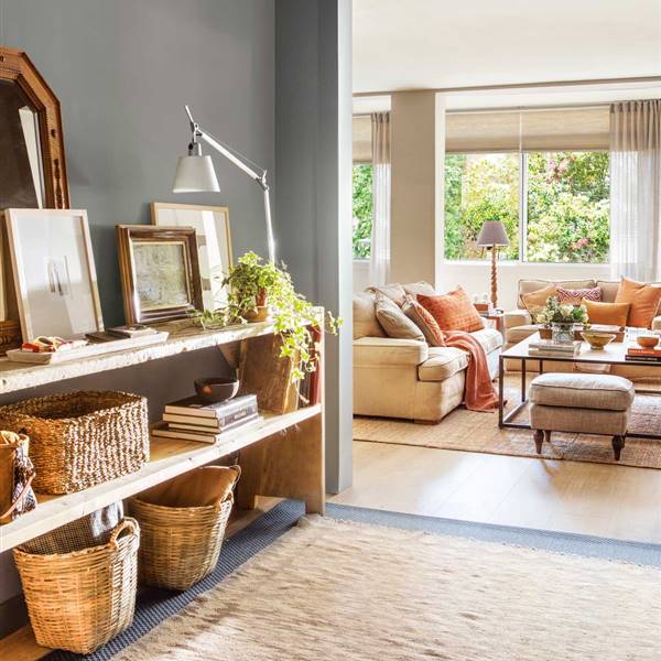 Cómo decorar un recibidor abierto al salón: 11 ideas infalibles para el tuyo
