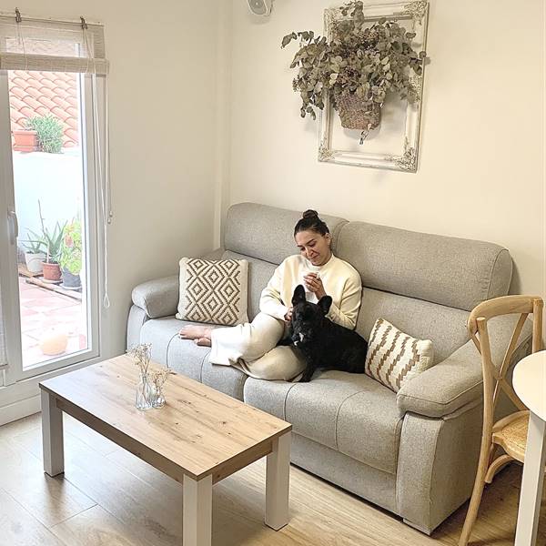 Casas de lectoras: la reforma de la casa de 45 m2 con terraza, y llena de ideas para aprovechar el espacio de Fátima en Zaragoza