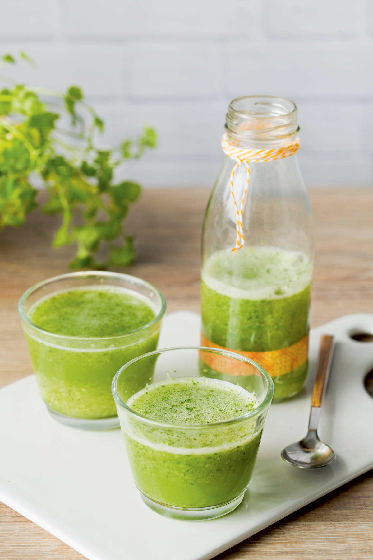 Receta de batido detox: batido verde a la menta.