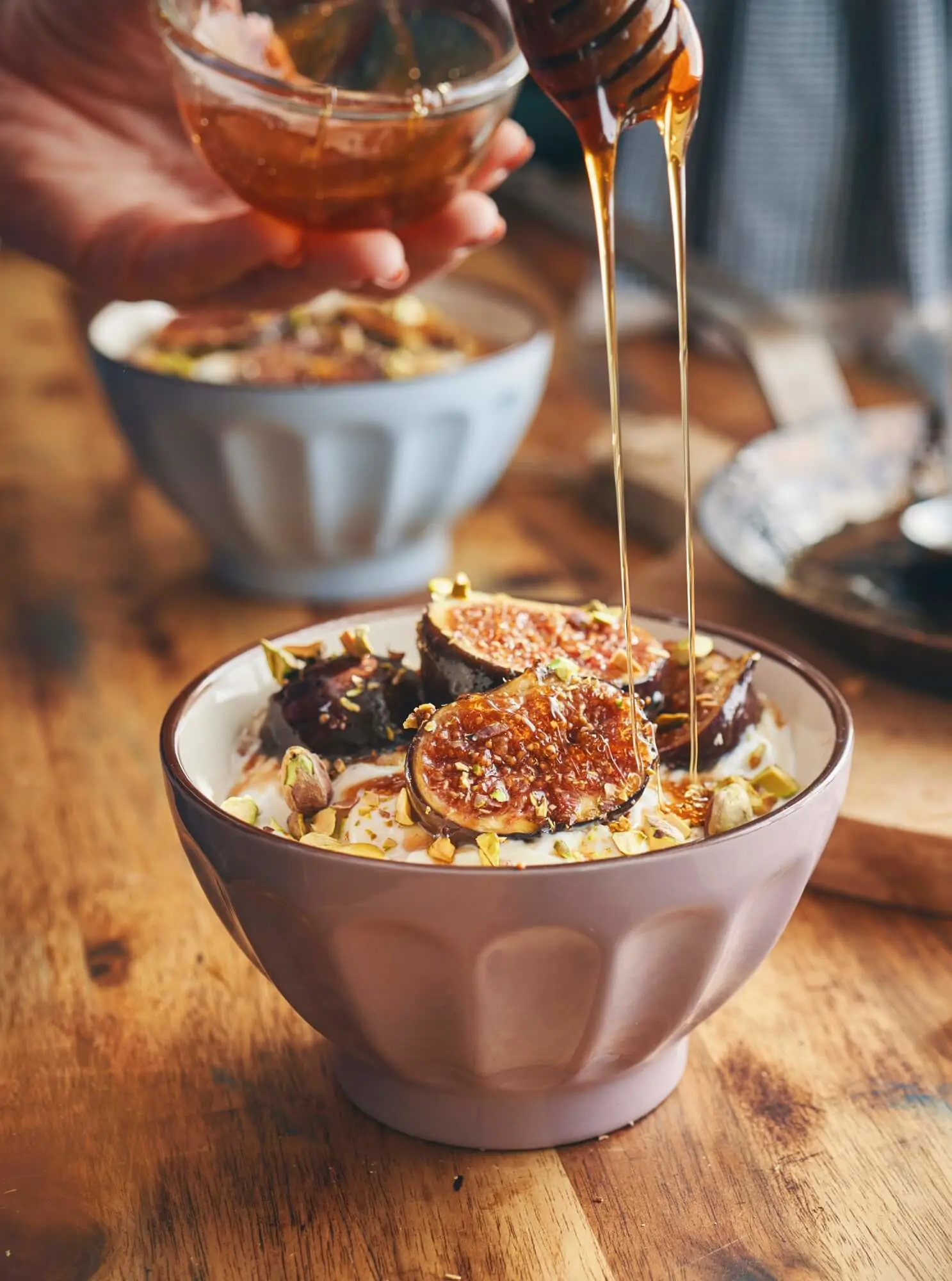 desayunos saludables con queso cottage bol
